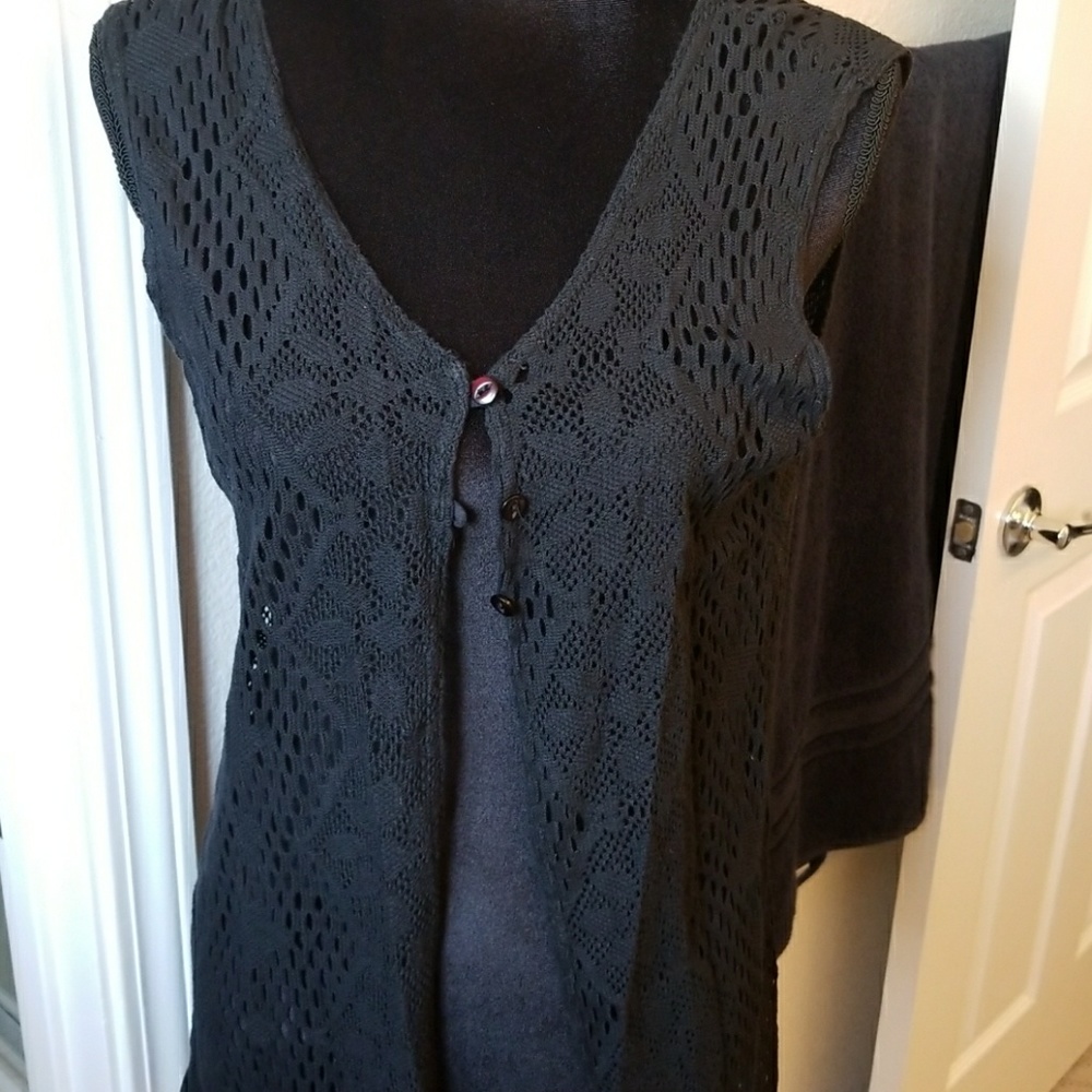 Swim crochet cover up